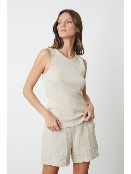 Velvet by Graham & Spencer Maxie Tank in Ecru