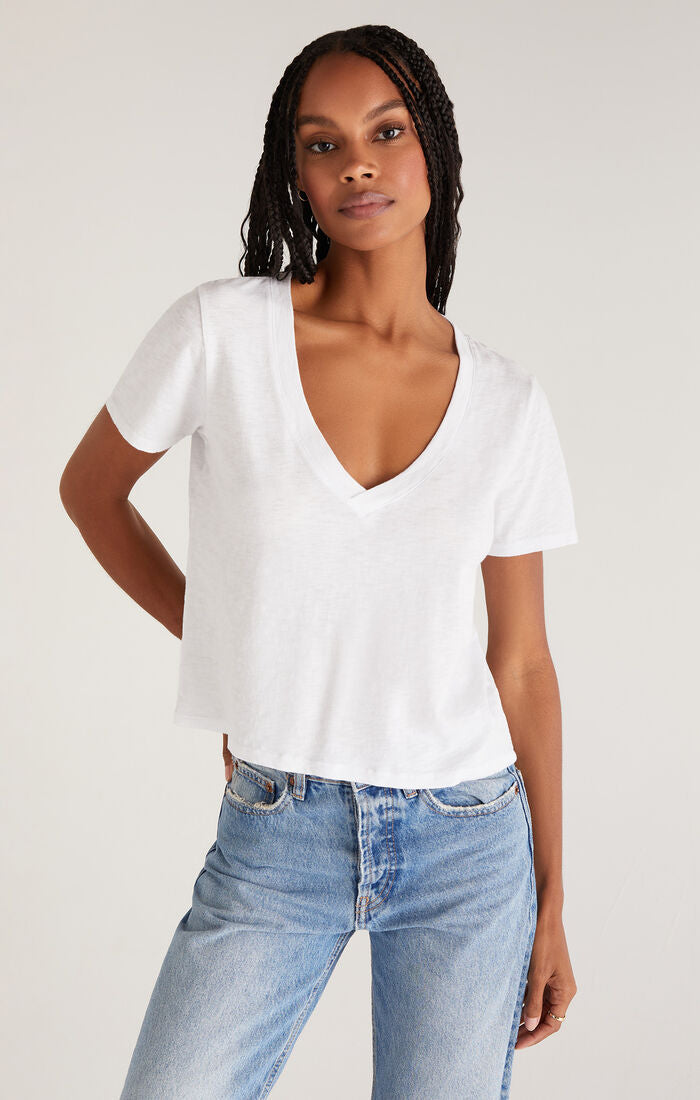 Z Supply Jaelyn V Neck Tee
