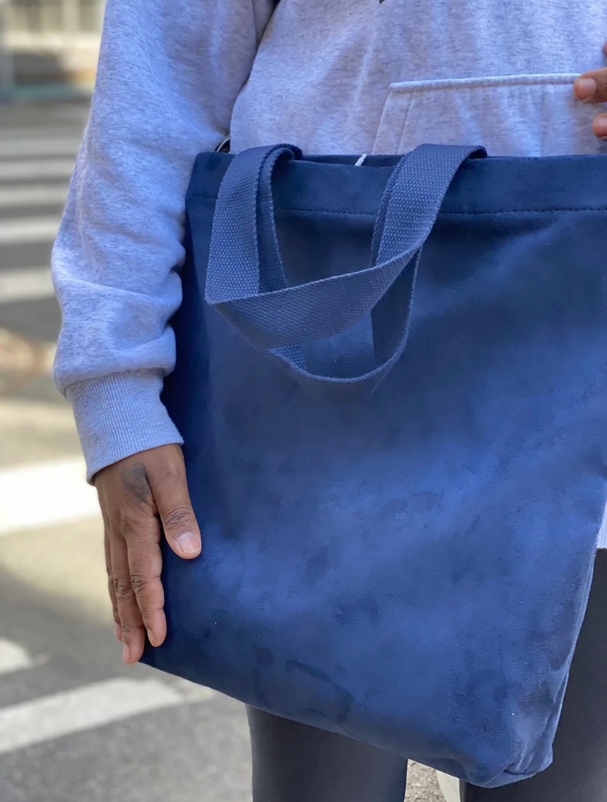 Quilted Koala Town Bag in Faux Suede (4 Colors)