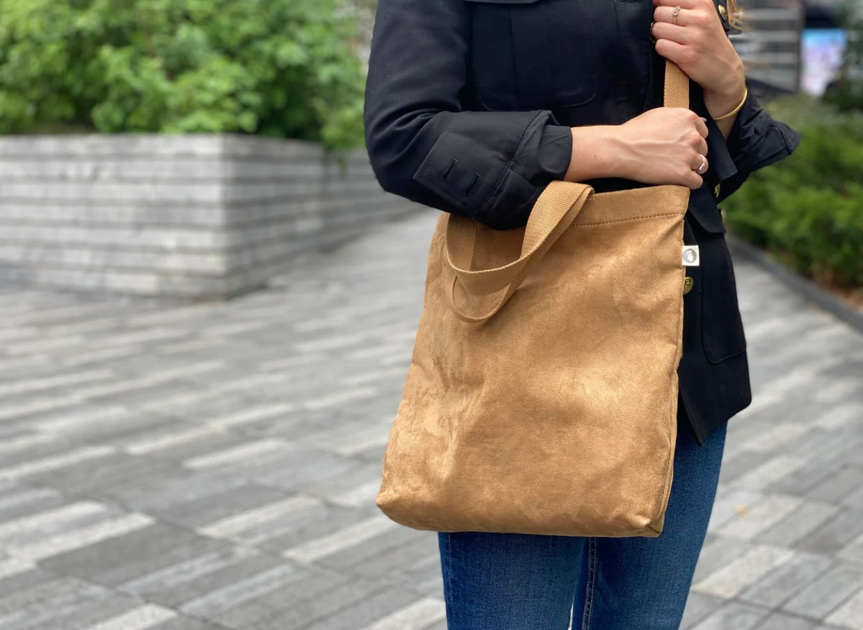 Quilted Koala Town Bag in Faux Suede (4 Colors)