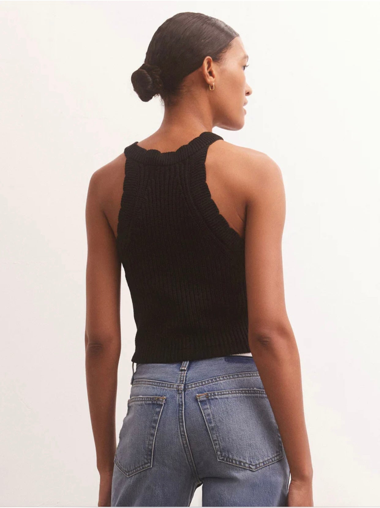 Z Supply Oak Novelty Sweater Top in Black