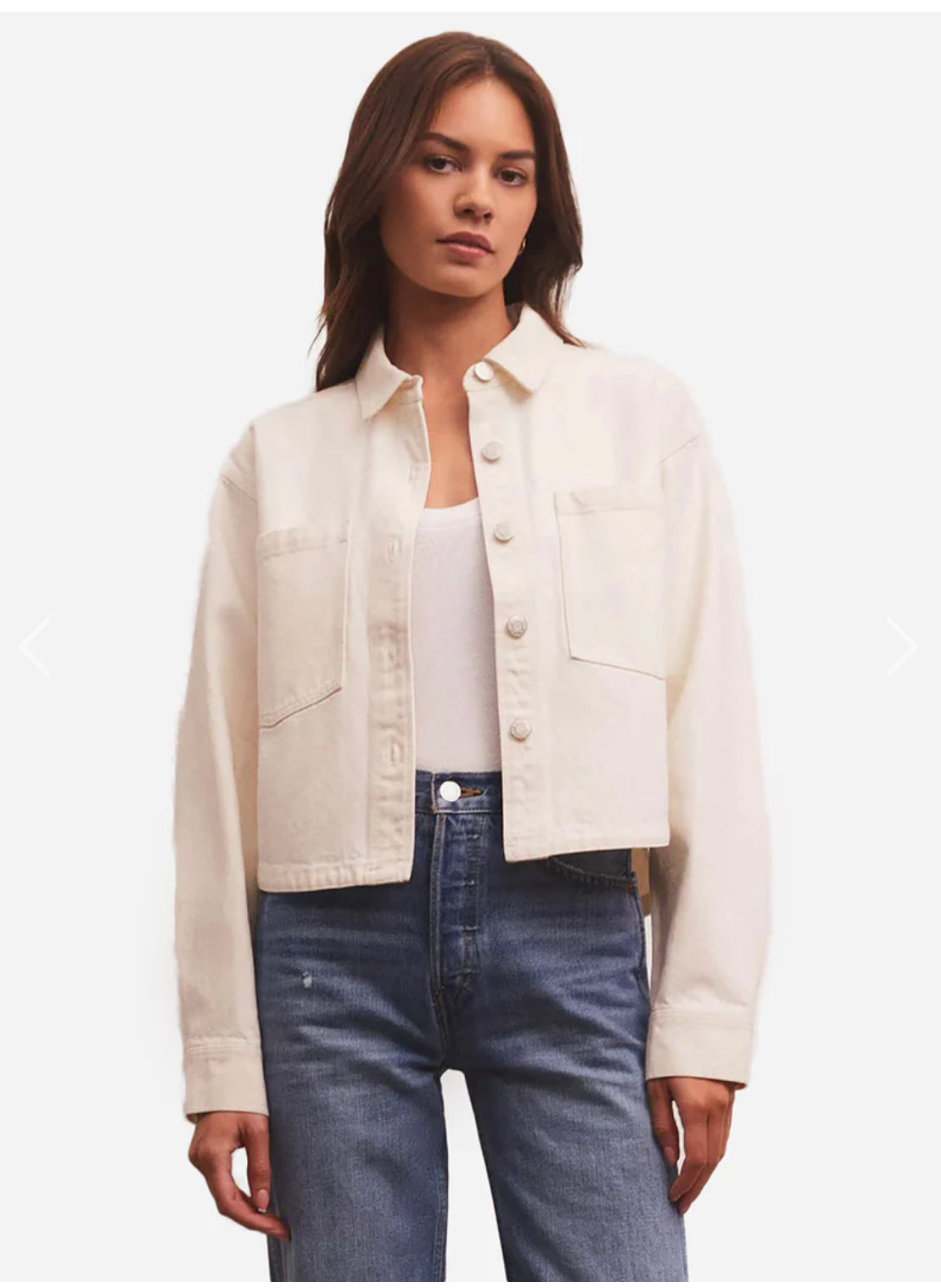 Z Supply All Day Cropped Denim Jacket