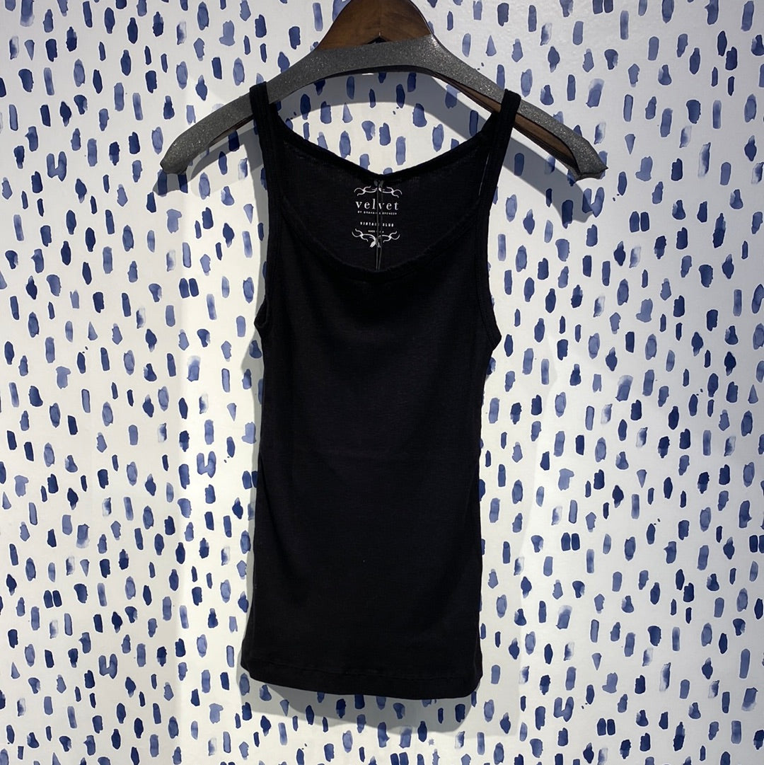 Velvet by Graham & Spencer Aliza Tank in Black