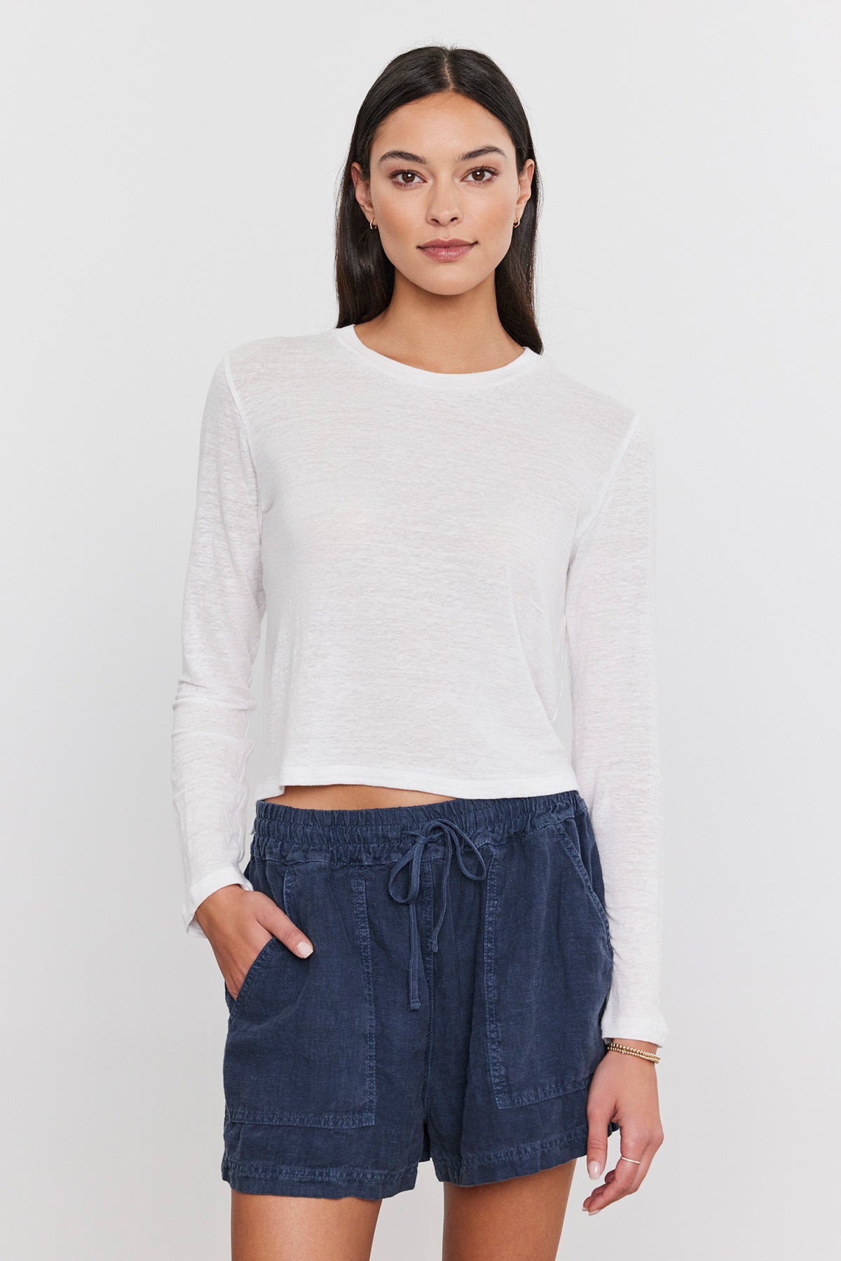 Velvet by Graham & Spencer Kara Linen Knit Top