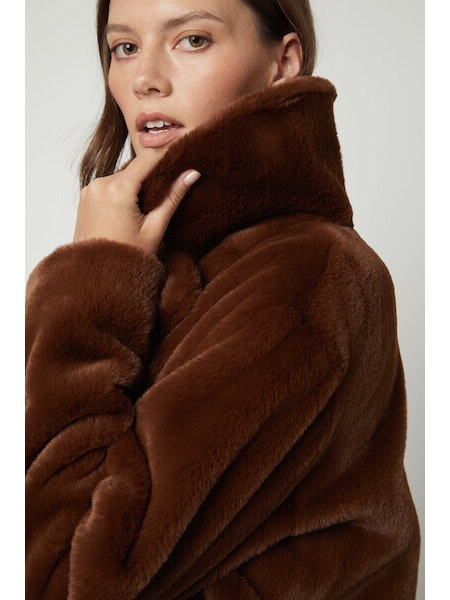 Velvet by Graham & Spencer Evalyn Coat in Brown