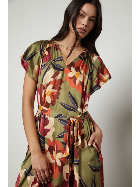 Velvet by Graham & Spencer Francine Dress in Hydrangea