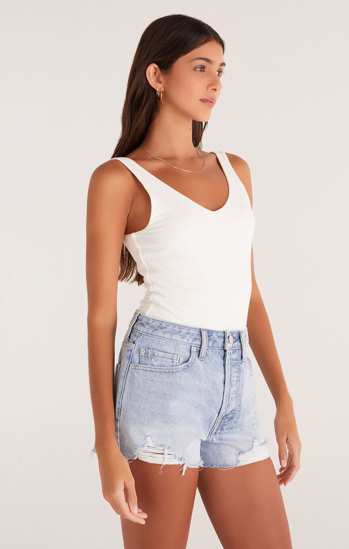 Z Supply Highland Bodysuit in Sandstone