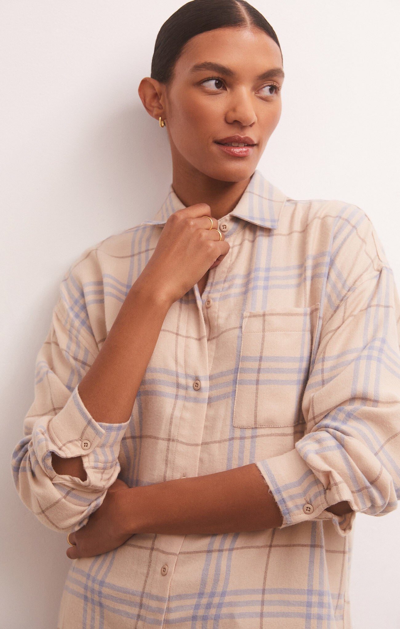 Z Supply River Plaid Button Down