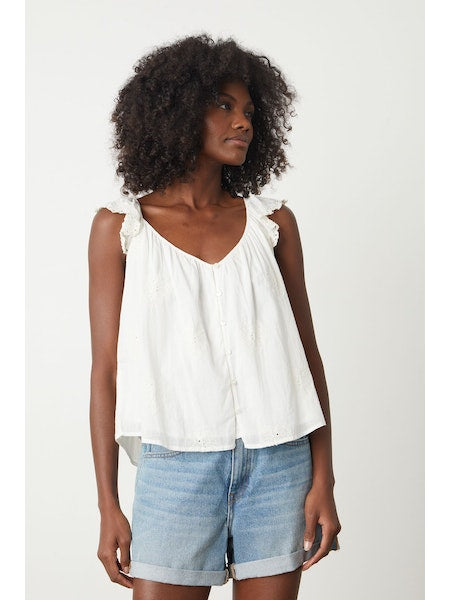 Velvet by Graham & Spencer Lani Top in Ivory