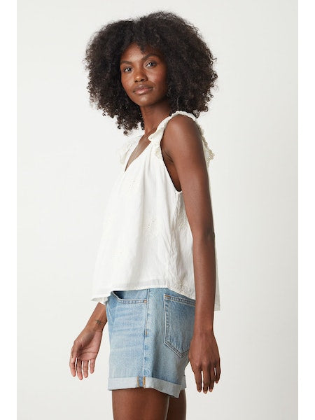 Velvet by Graham & Spencer Lani Top in Ivory