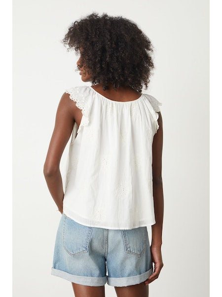 Velvet by Graham & Spencer Lani Top in Ivory