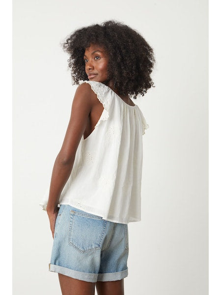Velvet by Graham & Spencer Lani Top in Ivory