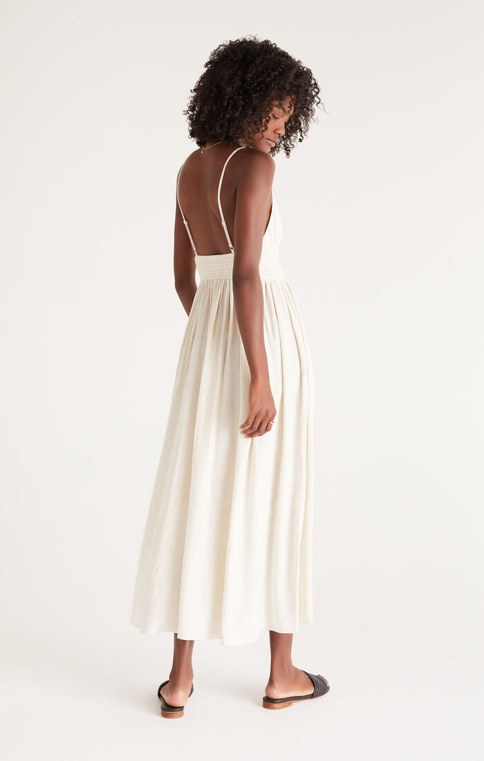 Z Supply Charm Midi Dress in Flax