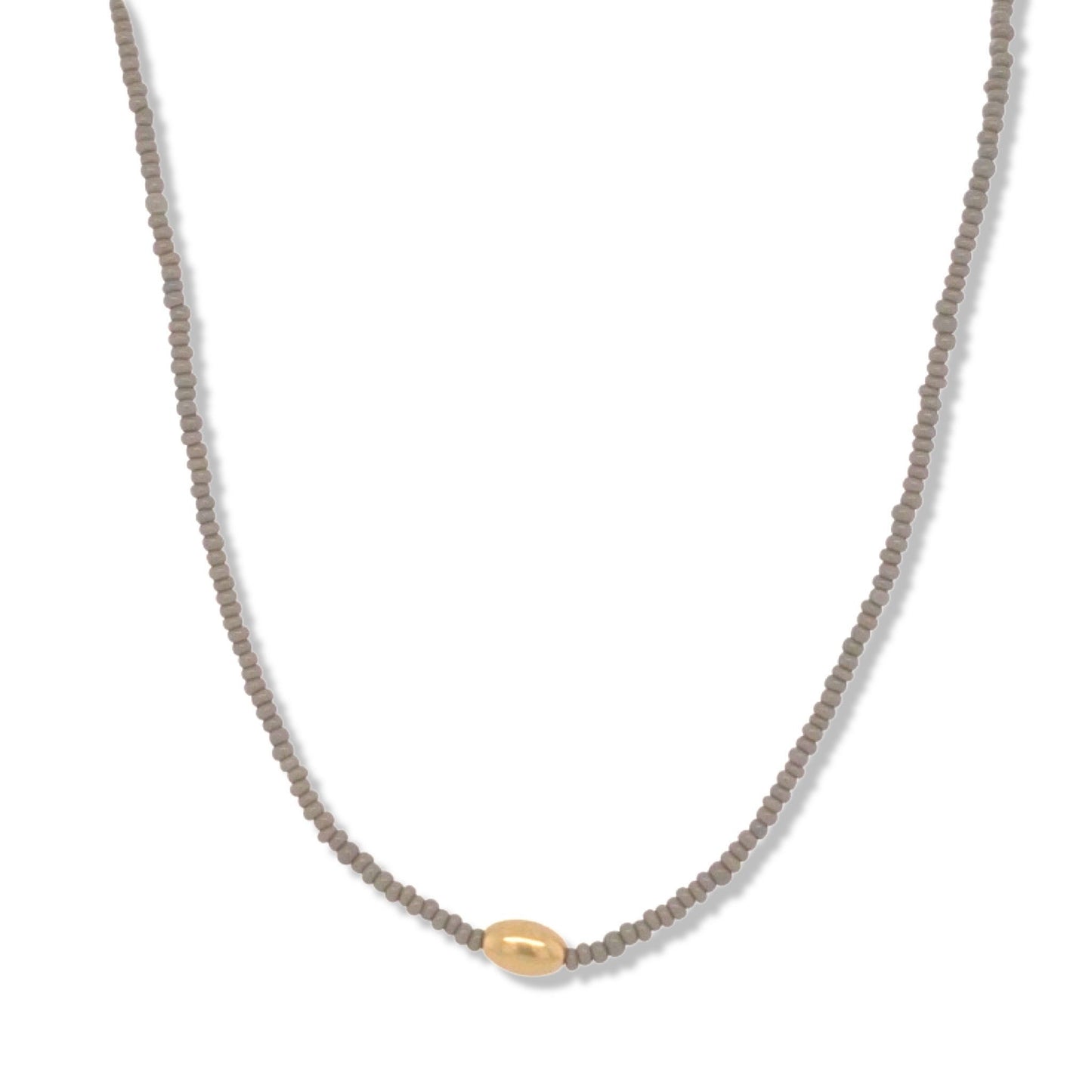 Charcoal micro beaded choker| Nalu | Nantucket
