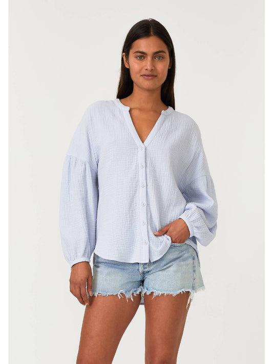 High-Low Long Sleeve Button Down