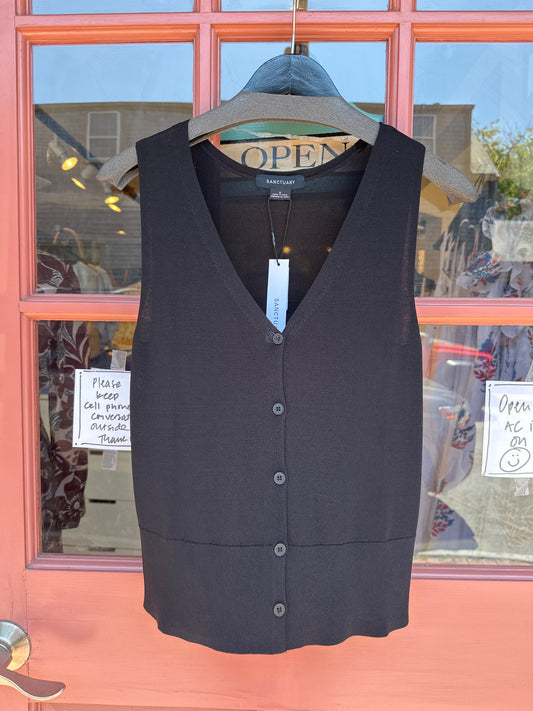 Knit Button Front Top