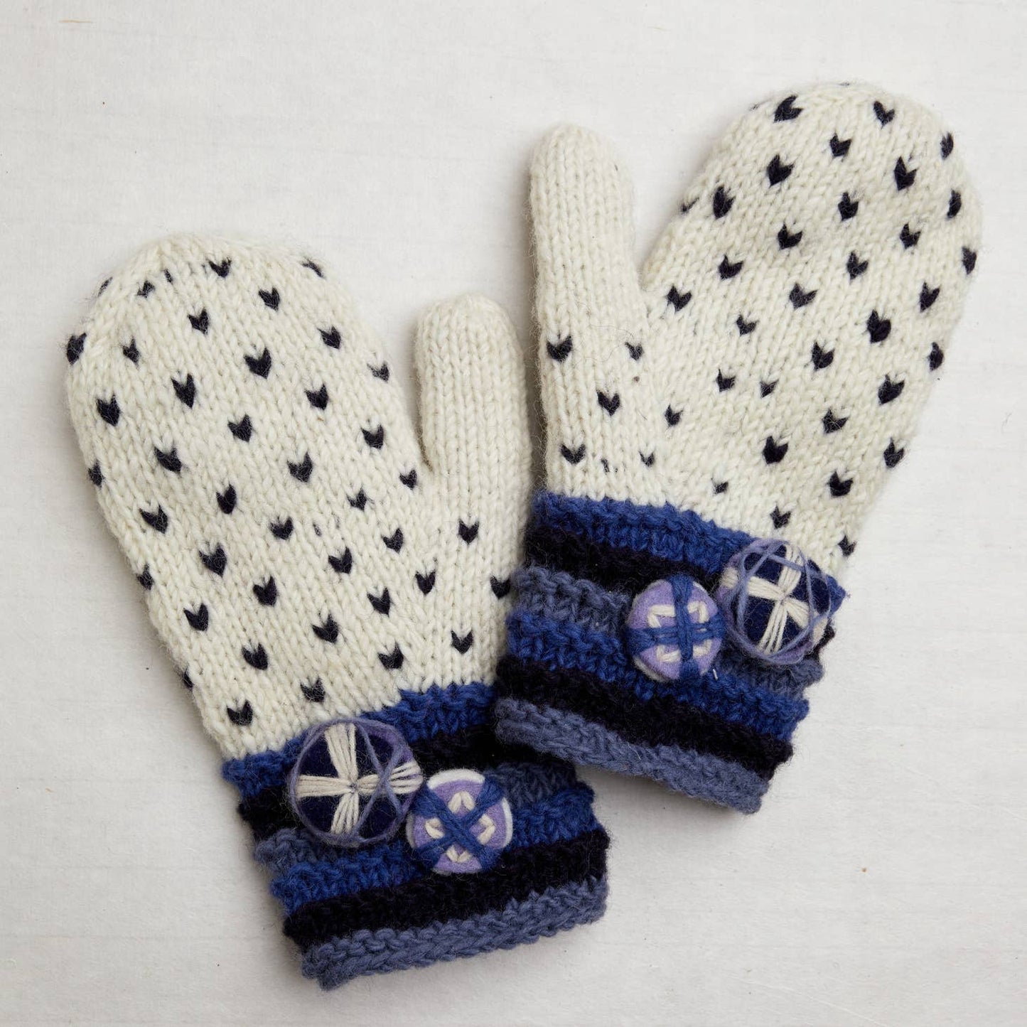 By Many Hands Sadie Blue Mittens