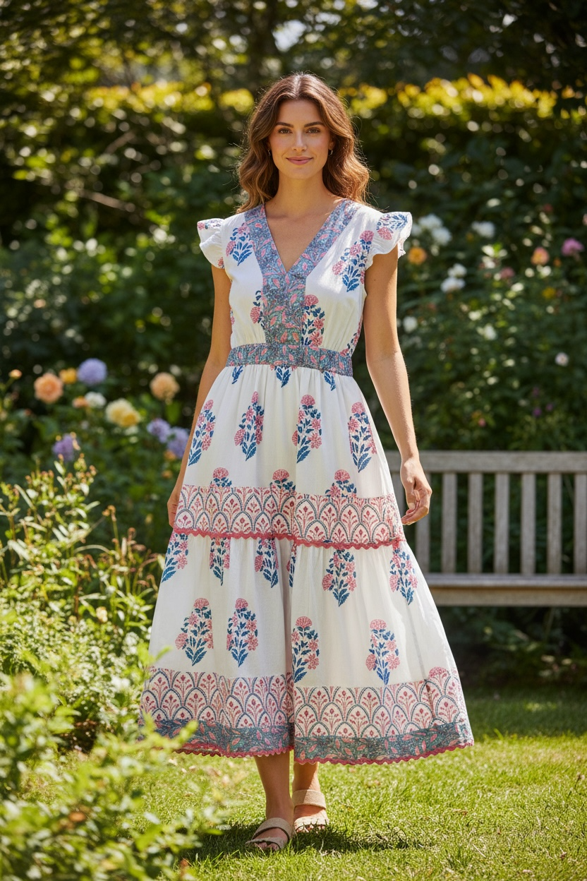 Hallie Dress in Bermuda