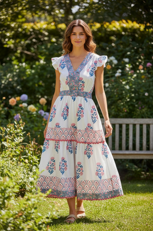 Hallie Dress in Bermuda