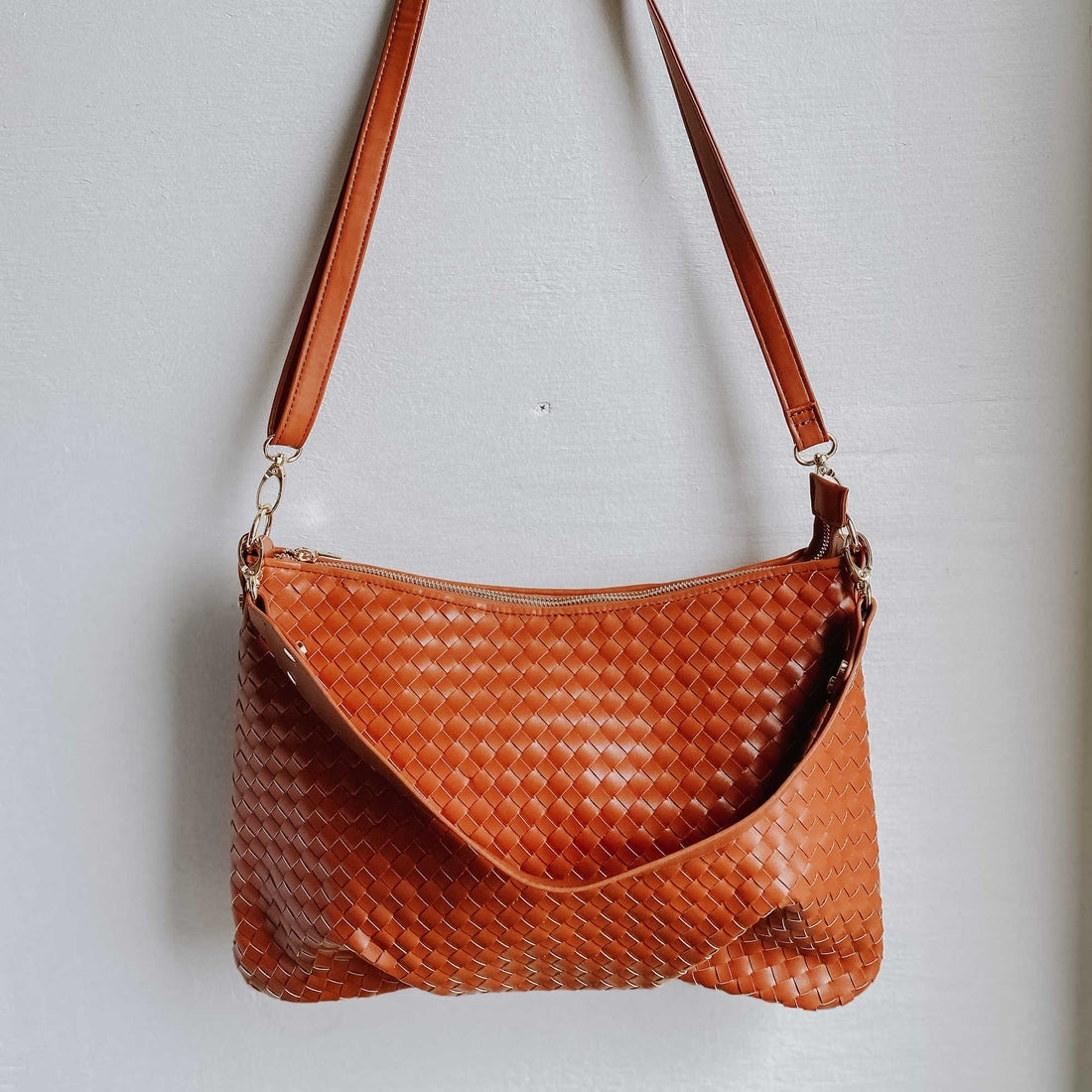 Pretty Simple Remi Faux Leather Woven Bag (3 Colors)