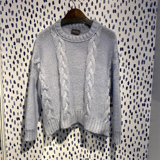 Wooden Ships Cropped Cable Boyfriend Crew in Slipstream