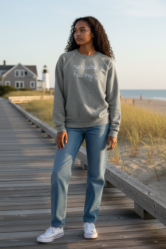 Nantucket Has My Heart Crewneck