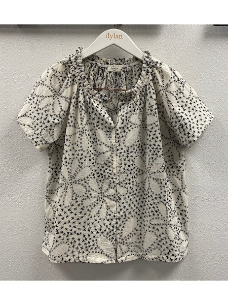 Dylan Stitched Floral Top