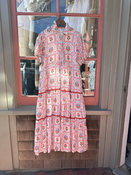 Tatum Dress in Perennial Blooms