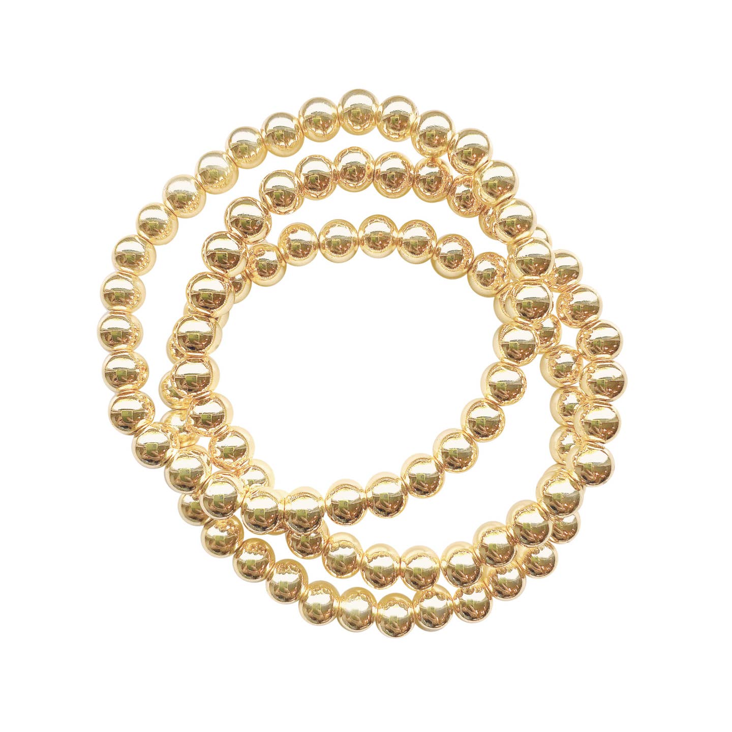 Gold Bead Stretch Bracelet