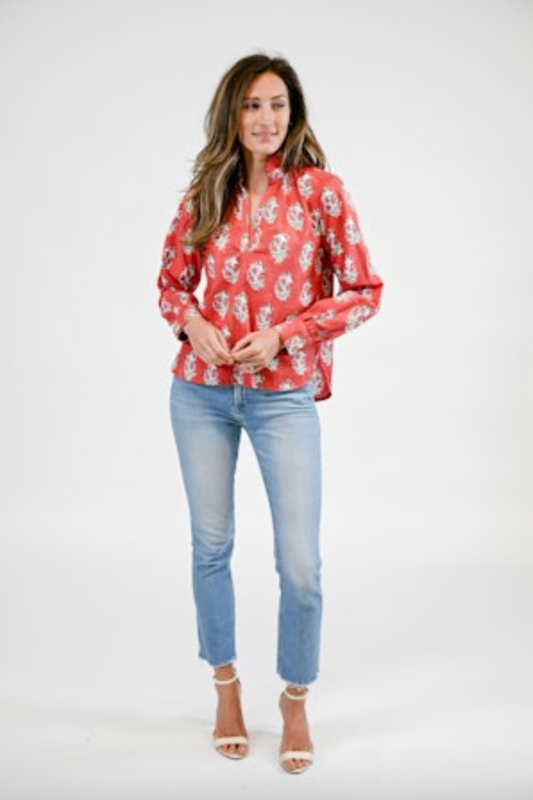 Gracie Blouse in Rosehaven