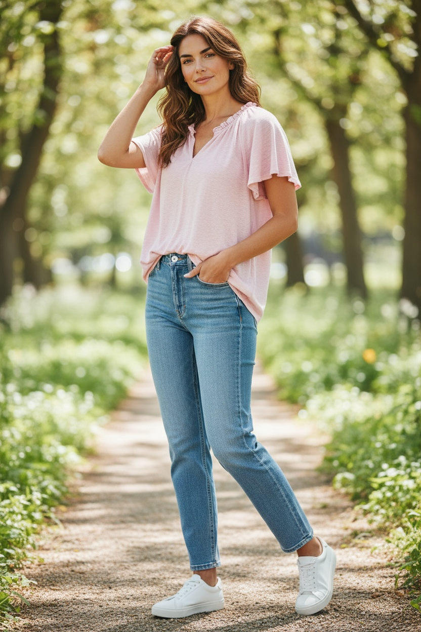 Jolie Tee in Pink