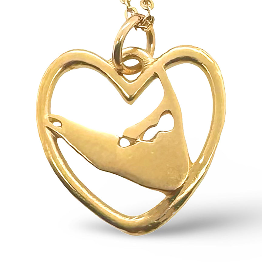 712NLG - SCONSET NANTUCKET HEART NECKLACE ©