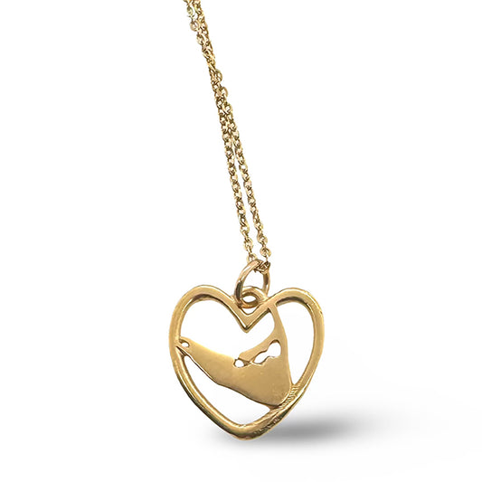 712NLG - SCONSET NANTUCKET HEART NECKLACE ©