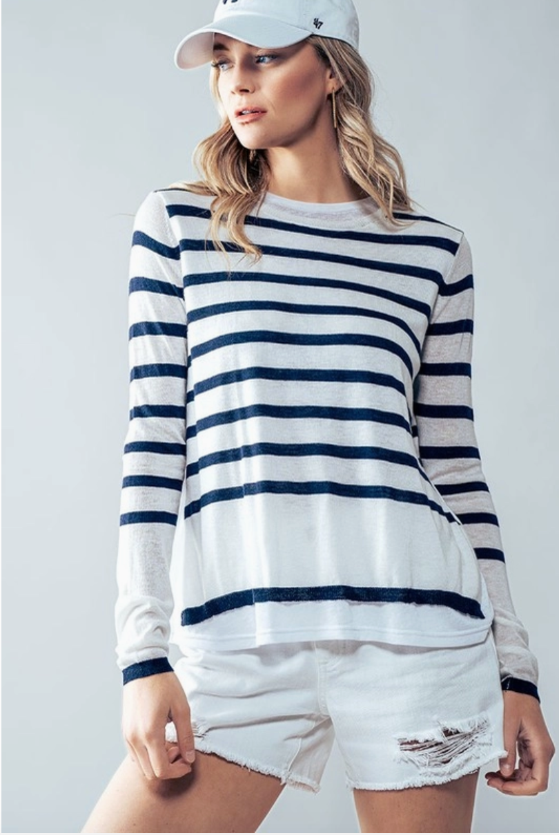 Double layer Rib Knit Top