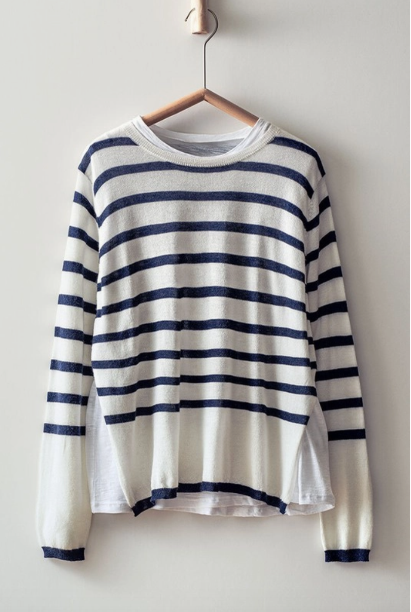 Double layer Rib Knit Top