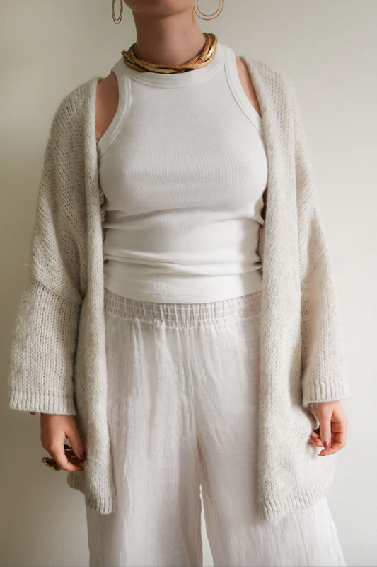 Debbie Katz Kyla Off White Cardigan