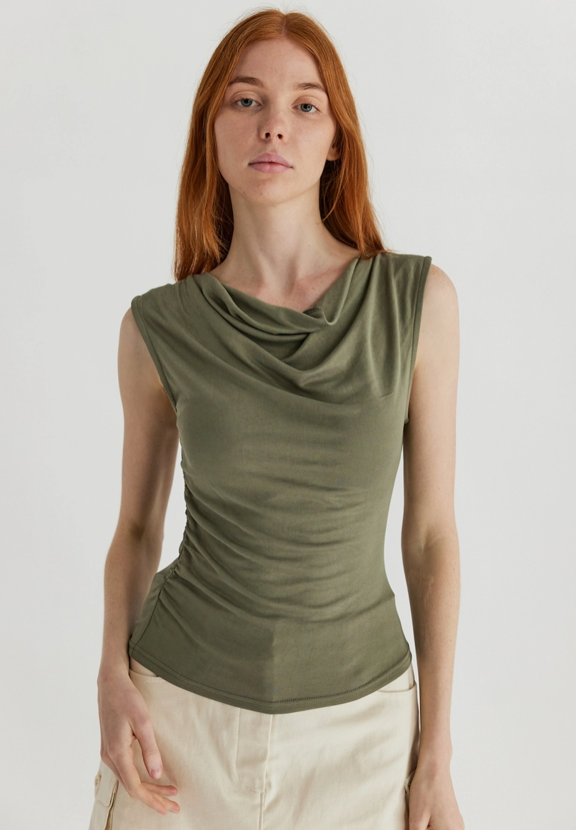 The Ali Cowl Neck Top (2 Colors)