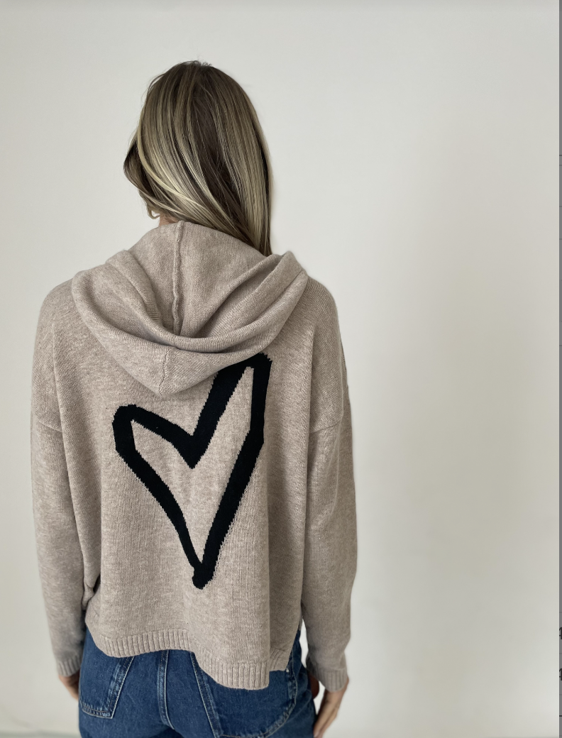 Six Fifty Heart Hoodie Sweater