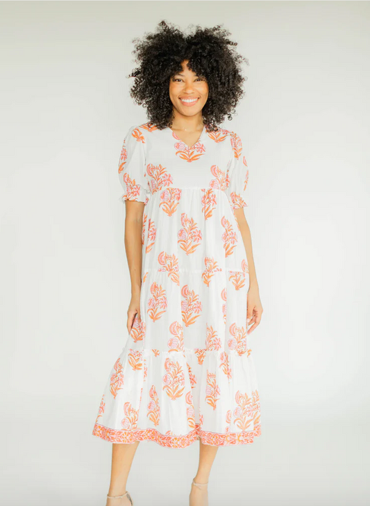 Victoria Dunn Georgia Dress in Emberglow