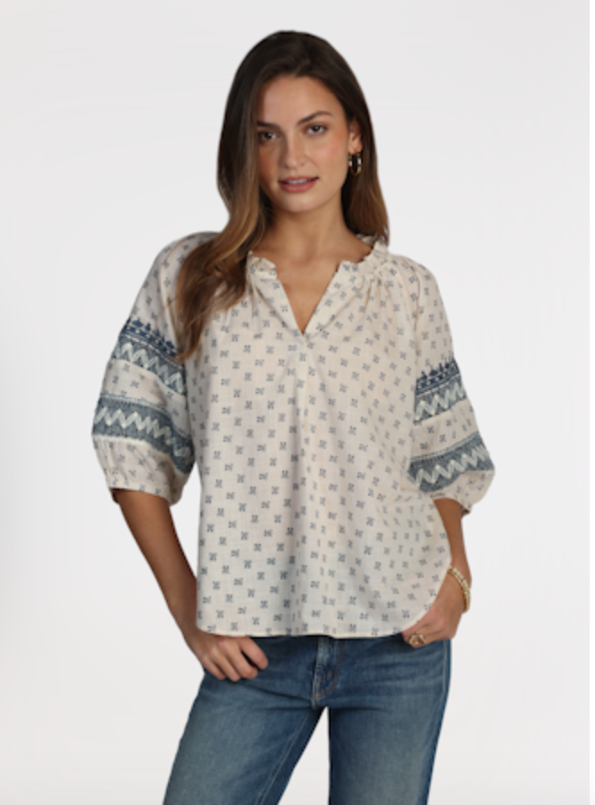 Dylan Beau Print Jolie Top