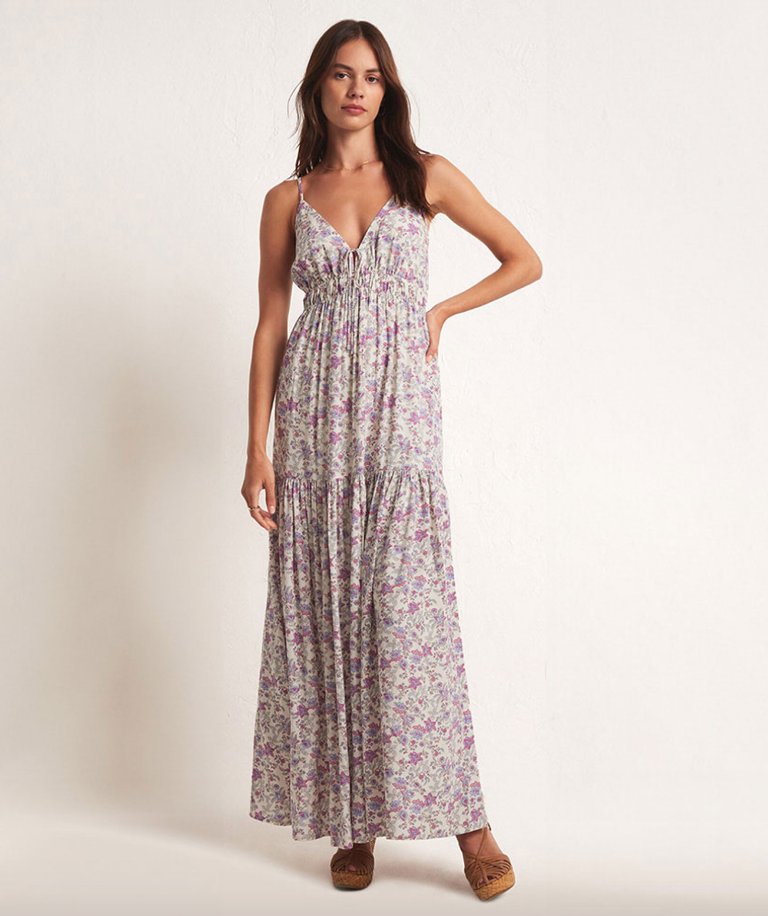 Z Supply Lisbon Floral Maxi Dress