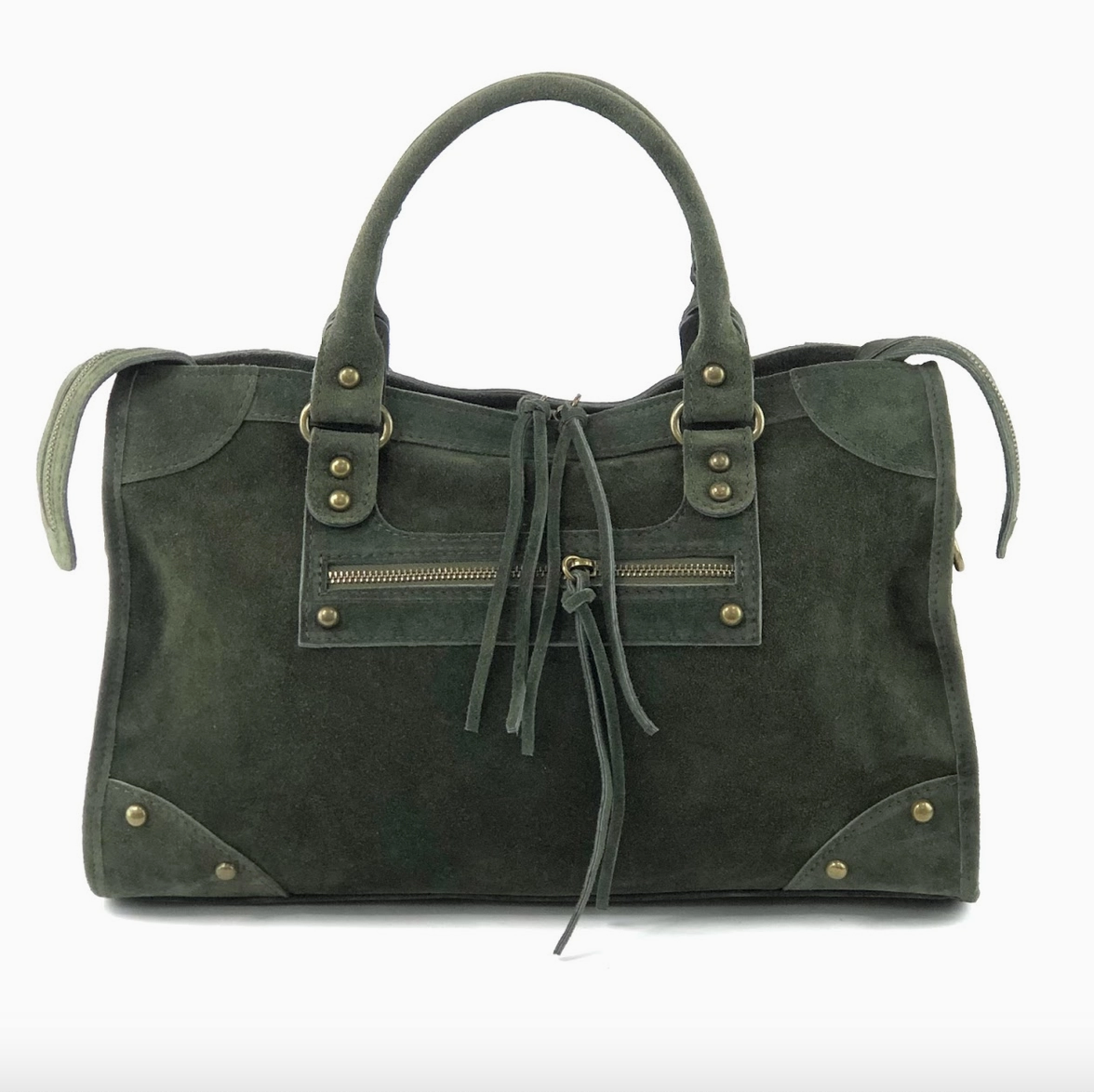 Suede Convertible Tote