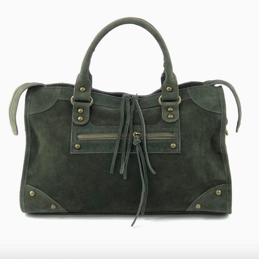 Suede Convertible Tote