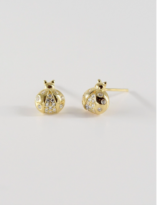 Lady Bug Stud Earring