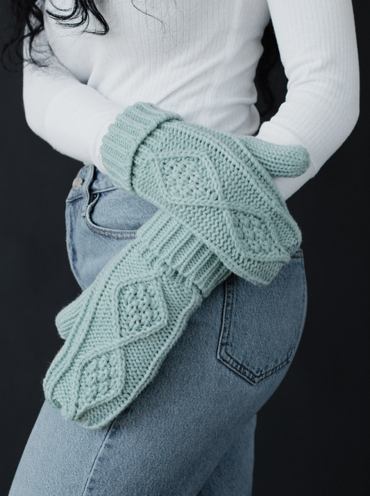 Cable Knit Mittens