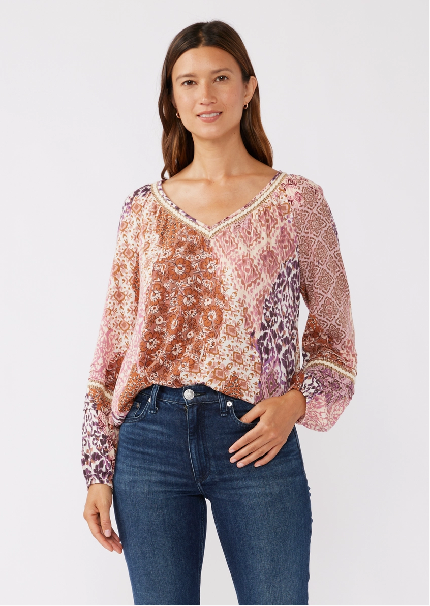 Floral Peasant Blouse