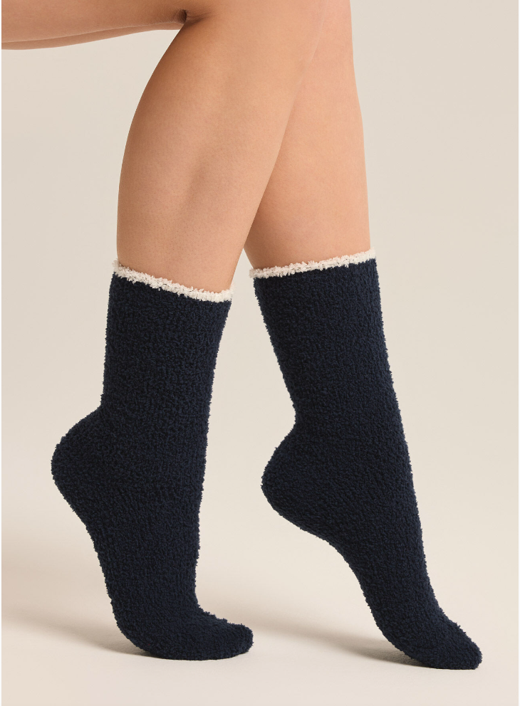 Z Supply Navy Heart Sock 2 Pack