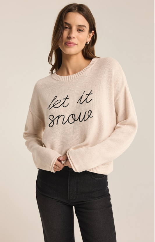 Z Supply Sienna Sweater Let it Snow