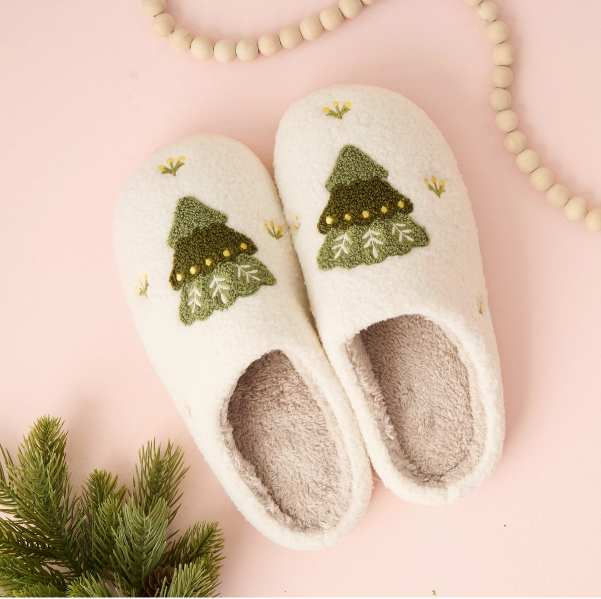 Fuzzy Tree Slippers