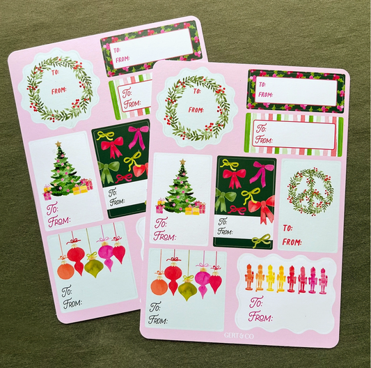 Holiday Gift Tag Stickers